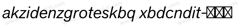 akzidenzgroteskbq xbdcndit字体转换